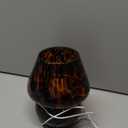 ULAROOM USB Plug-in Vintage Mushroom Lamp Small Bedside Table Lamp with 3 Temperature LED Bulb, Free Dimming Nights Light for Bedroom/ Living Room/ Entryway/ Corner Decor New Home Gift (Golden Amber)