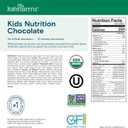 KATE FARMS Organic Kids Nutrition Chocolate Shake, 8g Protein, 27 Vitamins and Minerals, Meal Replacement, Gluten Free, Non-GMO, 8.45 oz (6 Pack)