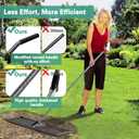 FEMOND Lawn Leveling Rake 45"x10", Heavy Duty Rakes for Lawns with Anti-Rust Coating & Adjustable Handle, Effort-Saving Lawn Leveler for Yard Garden Farm Golf Course Lawn Care