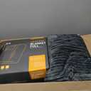 Tefici Heated Blanket Full Size Electric Blanket Throw, Soft Flannel to Sherpa, 6 Levels Fast Heating, 1-9 Hours Auto Off, Machine Washable, ETL&FCC Certified Grey, 72X84 inches