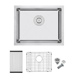 MENATT 20"x16" Undermount Single Bowl Kitchen Sink 304 Stainless Steel