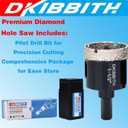 1 1/2" Diamond Hole-Saw Bits with Pilot Drill Bit - 1.5" Diamond Tipped Tile Hole Saws with Guiding Bit for Accurate Drilling, for Porcelain Tile Ceramic Pottery Granite Stone Glass Bottles 38mm
