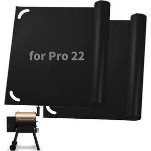 2 Pack Drip Tray Liner Compatible with Traeger Grills Pro 22, Grill Accessories for Traeger Grills Pro 22, Non-Stick Reusable