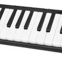 Beginner Professional Training Melodica with 37 Keys, Easy to Learn and Play, Suitable for Children and Adults, ABS Material (Black)