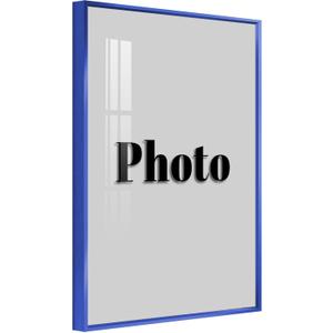 8x10 Metal Picture Frame, 8x10 Aluminum Picture Frame With Acrylic Sheet Covering Wall And Tabletop Display Home Decor, Poster Frame, Wall Hook - Set Of 1, Blue