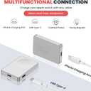 5W Fast Charger for Apple Watch, Portable Magnetic Wireless Travel Charging Dock with Keychain for Apple Watch 10 9 8 7 6 5 SE 4 3 Ultra 1 2, Connect to USB C or iPhone Power Cable. Starlight