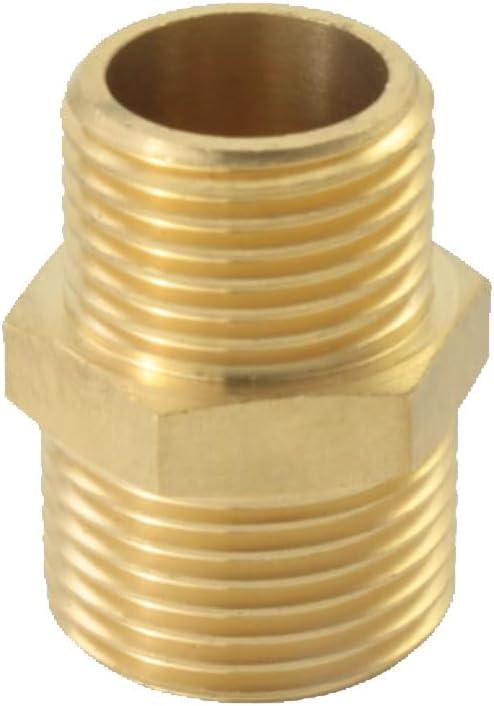 Toilet Fill Valve Pipe Fitting Adapter, Brass Bidet Hose Fitting Connection Bidet Diverter Valve Adapter (7/8" Male to G3/4" Male)