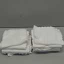 Orighty Ultra Soft Washcloths 12 Pack, Premium Microfiber Towel Sets 12 x 12 inches, Absorbent and Quick Drying Coral Velvet Washcloth, Multi-Purpose Wash Cloths for Bathroom, Hotel, and Gym (White)