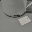 Cheung's Lacquered White Jug with Blue Rim Decor Table Dcor