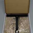 LORESJOY Shower Squeegee for Glass Doors, Squeegee for Shower Glass, 2 in 1 Shower Wiper, Bathroom Squeegee for Shower, Cleaning Tile Wall, Car, 10 Inch Black