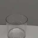 Acrylic Cylinder Vase, Thick Vase, Non-Breakable Plastic, Decorative Centerpiece for Home or Wedding, 5.9"x5.9" Short Round - Clear