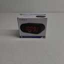 Timex Alarm Clock for Bedroom with FM Radio and 10 Station Presets, Clock Radio with Dual Alarms, Large Display, Sleep Timer, and Snooze  Black (T232B)