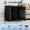 Biometric Safe with Fireproof Waterproof Bag, Small Safe 1.6 CuFt