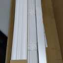 Lotus & Windoware Cordless, 2 Inch Faux Wood Blind, 31" Wide x 72" Long, Window Blinds, Blinds & Shades, Blinds for Indoor Windows, Embossed, Bright White