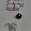 12 Pack Drawer Knobs Diamond Shaped Crystal Glass 30mm Cabinet Knobs Pull Handles (30 mm, 12 Pack, All Black)