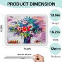 HIUKCOLED Wireless Battery Powered A3 Light Pad, 3 Colors Stepless Dimmable and 6 Levels Brightness Light Board, Rechargeable LED Light Tracing Box for Diamond Painting,Cricut Weeding Vinyl Tools