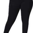 Gocolloa Womens Plus Size Skinny Jeans High Waisted Stretchy Classic Ankle Jean (Black) 16W