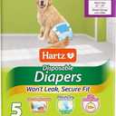 Hartz Comfitables Disposable Dog Diapers, Size XL 5 count, Comfortable & Secure Fit, Easy to Put On, Super Absorbent Male and Female Diaper