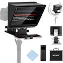 NEEWER X1 Pro II Teleprompter 9" All Metal with RT113 Remote/App Control, Quick Switch 1s Lock Arca Type QR Plate, Magnetic Phone Clamp Compatible with iPhone Android Smartphone, Assembly Free