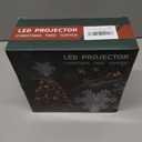 Christmas Tree Topper, Christmas Star Tree Topper Built-in LED Rotating Lights, Plug in 3D Sliver Glittered Star Tree Topper for Xmas Party Holiday Decorations (Silver)