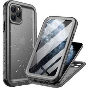 Cozycase Waterproof Case for iPhone 11 Pro Max Underwater Shockproof Full-Body Rugged Bumper Sealed Case with Built-in Screen Protector for iPhone 11 Pro Max 6.5 inch-Black