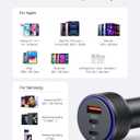 Car Charger for iPhone 17/17 Pro Max USB C Fast Charger,2Pack 90W 3-Port Charger Adapter for iPhone 16/16 Plus/16 Pro/16 Pro Max/15/14/Pro Max/AirPods4/ iPad Pro/Mini, (USB C to C Cable)