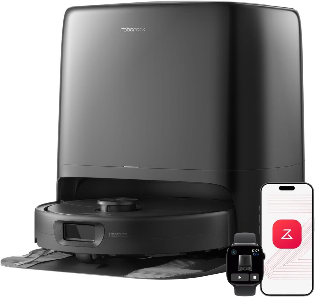 roborock 2026 New Qrevo 2 Pro Robot Vacuum and Mop, 20,000Pa Suction, FlexiArm Edge Mopping, Zero-Tangle, High-Temperature Mop Self-Cleaning, Smart Obstacle Avoidance, Auto Mop Removal, Black