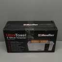 Mueller UltraToast Full Stainless Steel Toaster 2 Slice, Long Extra-Wide Slots with Removable Tray, Cancel/Defrost/Reheat Functions, 6 Browning Levels with LED Display, Housewarming Gifts New Home