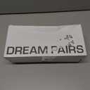 DREAM PAIRS Pointed Toe Low Wedge Heeled Ankle Strap Flats Shoes for Women Dressy Comfortable, Casual Slip-on Dress Shoes for Business Office and Work (9.5, Black-nubuck)