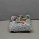 Yimobra Bathroom Rugs Non Slip Washable 24x17, Ultra Soft Absorbent Microfiber Bath Mat, Dual-Tone Decor Rug with Rubber Backing for Bathroom Floor, Tub and Shower, Home Essentials,Light Blue & White