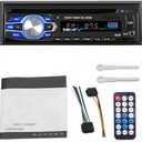 1 Din 12V Car Radio, VCD DVD CD Player Vehicle MP3 Stereo Player, Audio Stereo Receiver Support Bluetooth/FM/SD/USB/AUX/U Disk