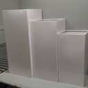 HAISIWLKJ 3PCS Cylinder Pedestal Stands for Parties, White Metal Round Cylinder Plinths Dessert Table Display Pillars for Birthday Wedding Bridal Baby Shower Party Decorations(Large)