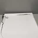 24x24 inches Oversized Black Acrylic Ottoman Tray Extra Large Decorative Tray Spill-Proof Serving Trays with Handles King-Size Safe Edge Organizer for Coffee Table Countertop Breakfast