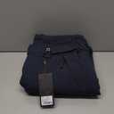 FREE SOLDIER Men's Waterproof Snow Insulated Pants Winter Skiing Snowboarding Pants with Zipper Pockets, Navy Blue, Medium