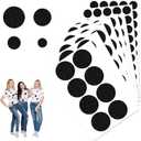 Felt Circles Stickers for Crafts, 202 PCS Self-Adhesive Felts Circles 4 Sizes Black Sticky Fabric Felt Dots Pads Stickers for Clothes DIY Art Crafts Projects Costume Holiday Decoration