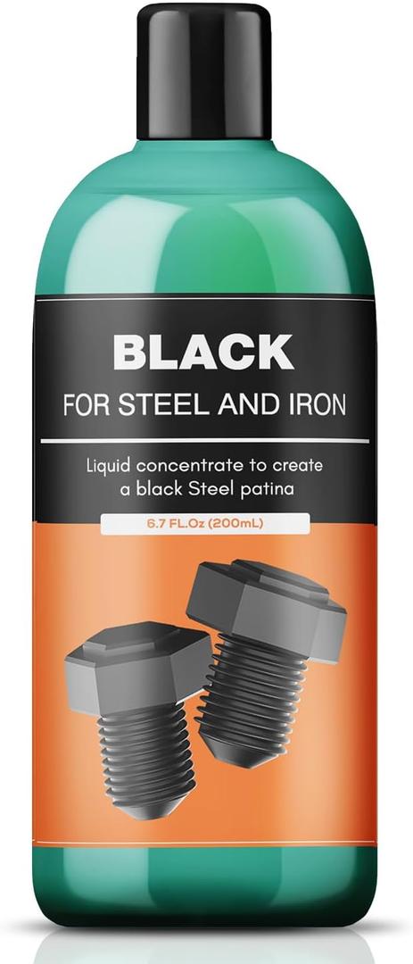 Black Oxide Coating Kit - Black Oxide Solution, Versatile Blackening Solution for Iron and Steel - Not Suitable for Stainless Steel Surfaces (6.8 oz)