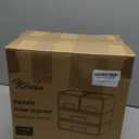 Criusia Stackable Storage Drawers, 4 Pack Clear Plastic Makeup & Bathroom Organizer, Versatile Storage Bins for Vanity, Under Sink, Kitchen Cabinets & Pantry