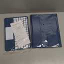 Harvopu Compatible with iPad Air 11 Inch & Air 5th/ Air 4th Generation Case with Keyboard - Multi-Touch Trackpad, 7-Color Backlit, Detachable Folio Cover for Air 11-inch M3/M2 (2025/2024) (Navy Blue)