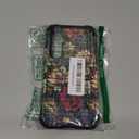 for Galaxy S24FE 5G Case,3 in 1 Oil Painting Flower Pattern Heavy Duty Shockproof Protection Silicone Rubber Bumper+Hard Plastic Protective Cover for Samsung S24FE 6.7",Black Flower