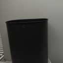 BestOffice | 13 Gallon Trash Can with Lid | Automatic Touchless Garbage Can | Odor Control | Modern Oval Design | Easy to Clean | Plastic | Black | Fits Any Kitchen, Bathroom, Office or Home