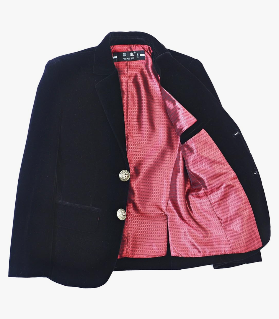 Boy Winter Jacket for Boys Homecoming Dresses Kids Suits Velvent Blazer 7Y