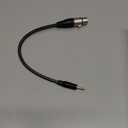 Tisino XLR to 3.5mm Balanced Cable Adapter, Gold-Plated XLR Female to 1/8 inch Mini Jack Aux Mono Audio Cord for Shotgun or Condenser Microphones - 1ft