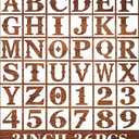 3inch Letter Stencils - 36pcs Reusable & Flexible Letter & Number Stencils for Painting on Wood, Wall, Porch, Fabric