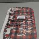 Maitys 12 Pcs Merry Christmas Serving Trays 13 x 9 Inch Large Food Trays buffalo plaid Dessert Cupcake Platters for Christmas Winter Holiday Birthday Party Supplies Table Decorations