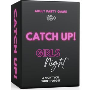 BETTER US Catch UP! Spicy Girls Night Card Game  Valentine's & Galentine's Gift | 18+ Conversation Starters for Women | Adult Games & Bachelorette Party