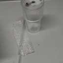 SUROQUE 20oz Ribbed Glass Tumblers with Lid & Straws