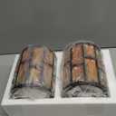 Doraimi Lighting 2 Pack Crystal Metal Pendant Ceiling Chandelier Wall Sconce Lamp Replacement Covers Shade Fixture Oil Rubbed Bronze Finish,1.66" Fitter Size,6.1" high*5.3" Diameter