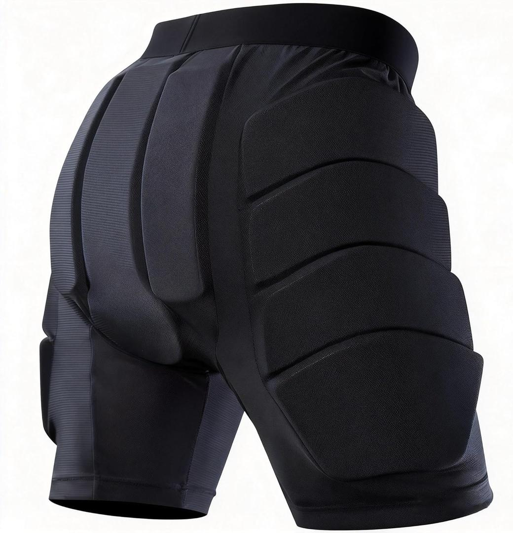 Padded Shorts Hip Impact Shorts Tailbone Protector Pad for Snowboarding Pads, Snowboard Butt Pad for Skating Ski Skateboarding Ice Figure Skating Crash Pads (Small)