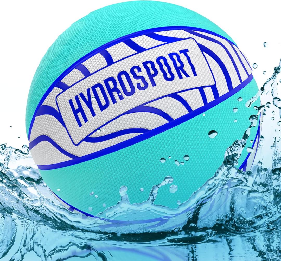 Pool Basketball (Size 3) - Pool Toys for Kids, Teens, & Adults - Water Basketball for Pools Party - Waterproof Swimming Balls - Water Toys for Kids Ages 8-12 - Lake, Beach Accessories - Summer Games