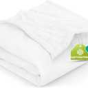 Utopia Bedding Fleece Blanket King Size White 300GSM Luxury Anti-Static Fuzzy Soft Microfiber Bed Blanket (90x102 Inch)